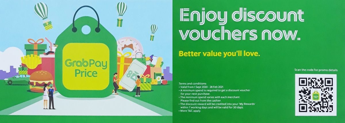 Get a discount voucher when you spend with GrabPay