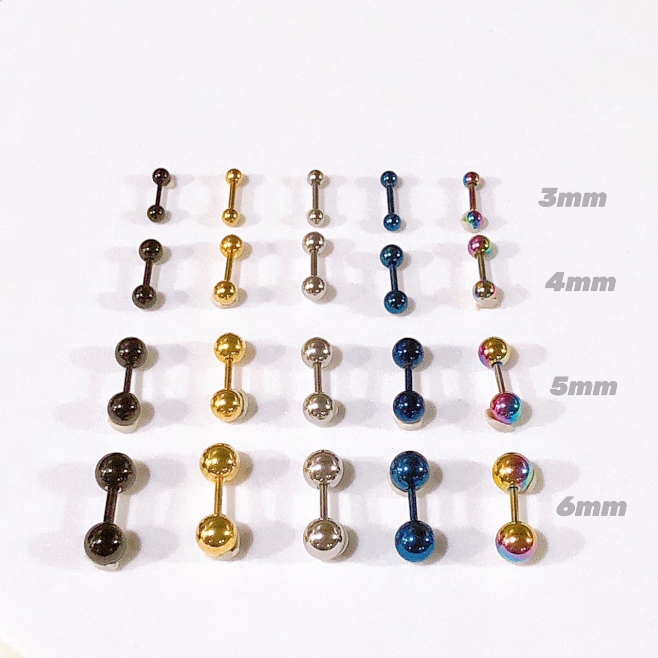 shiny island | －基本日常不可缺－ - ｜全純鋼｜素面質感珠珠耳環 •轉珠系列•養洞專用