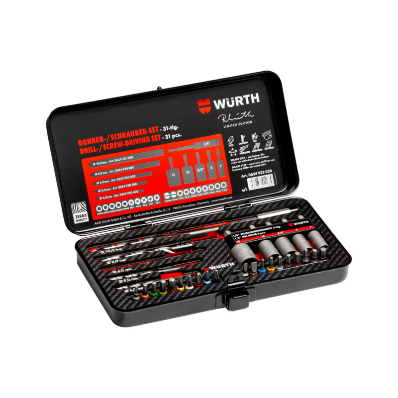 WURTH (Germany) Limited Edition Drill Screw Bits Set - 31pcs (Model: 0624  932 020) – Conmax Resources
