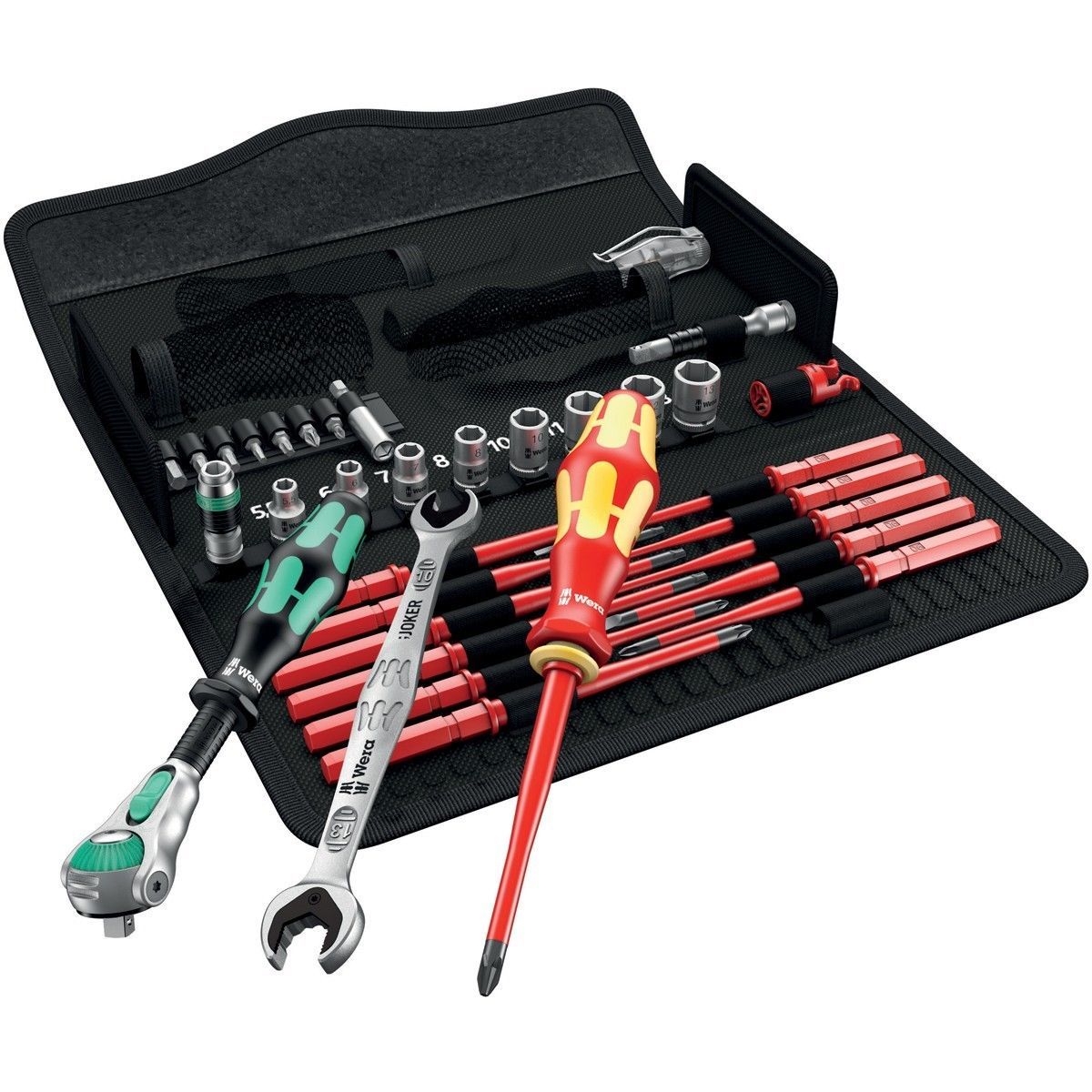 WERA VDE/1000 V Electricians Tool Kit w interchangeble screwdrivers