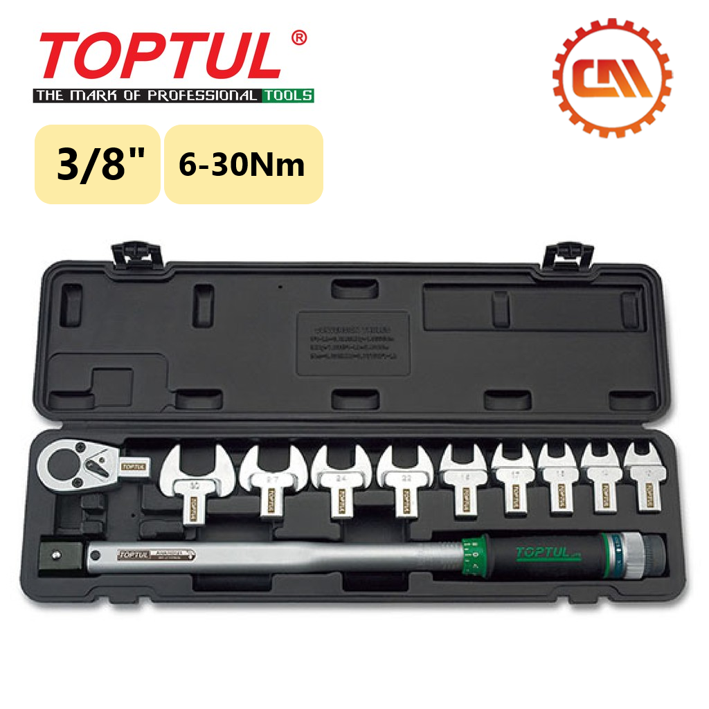 10PCS 1/2 DR. Hex Bit Socket Set - TOPTUL The Mark of Professional Tools