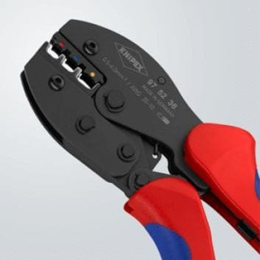 KNIPEX PreciForce® Crimping Plier for insulated cable lugs, plug and butt  connectors (Model: 97 52 36) – Conmax Resources