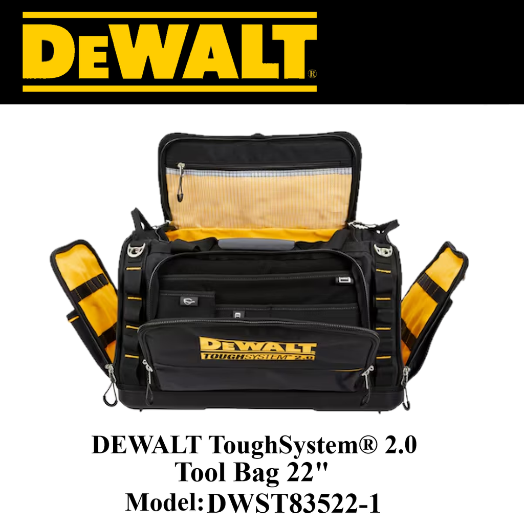 DEWALT Toughsystem 2.0 1680D Fabric Tool Bag with Padded DEWALT Toughsystem 2.0 1680D Fabric Tool Bag with Padded