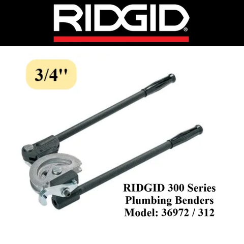 RIDGID 300 Series Plumbing Benders - 3/4'' (Model: 36972 / 312 ...