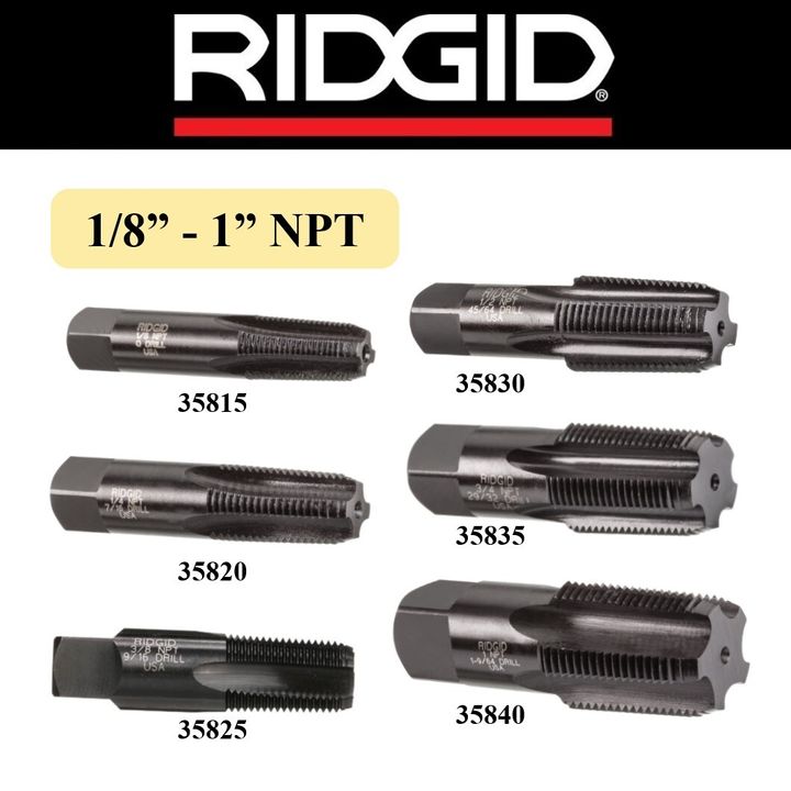 RIDGID Pipe Tap NPT 18'' - 1''