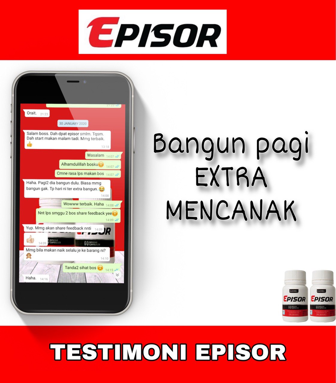 EPISOR - BUY 1 FREE 1 + 1 FREE GIFT ( READY STOCK! LIMITED 