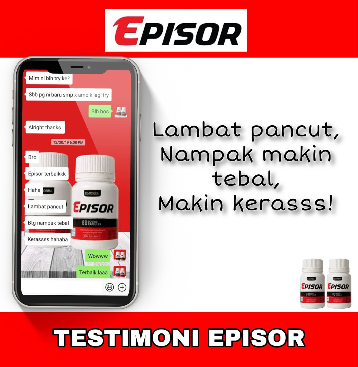 EPISOR - BUY 1 FREE 1 + 1 FREE GIFT ( READY STOCK! LIMITED 