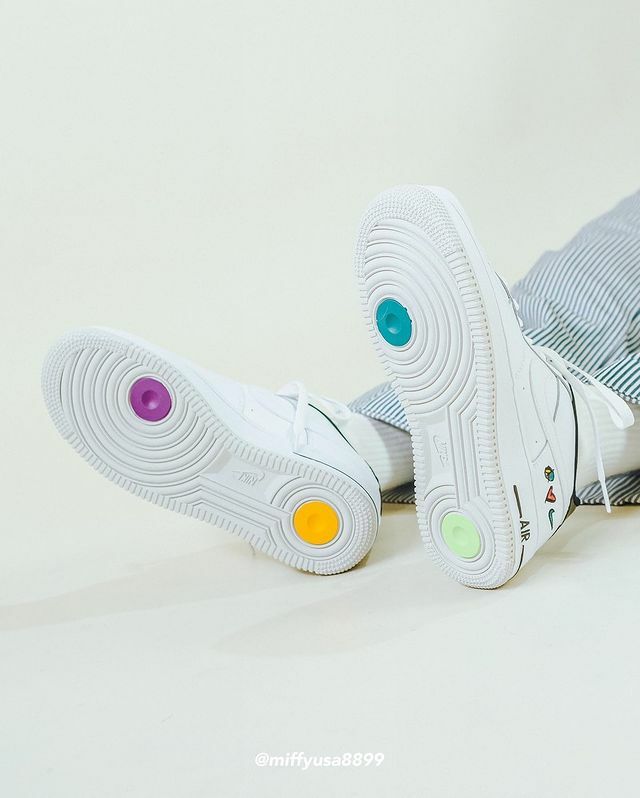 Nike Air Force 1 LV8 å½©è¹ç³ å¤§ç«¥çãDM8154-100ã â MiffyUSAç±³è²ç¾å