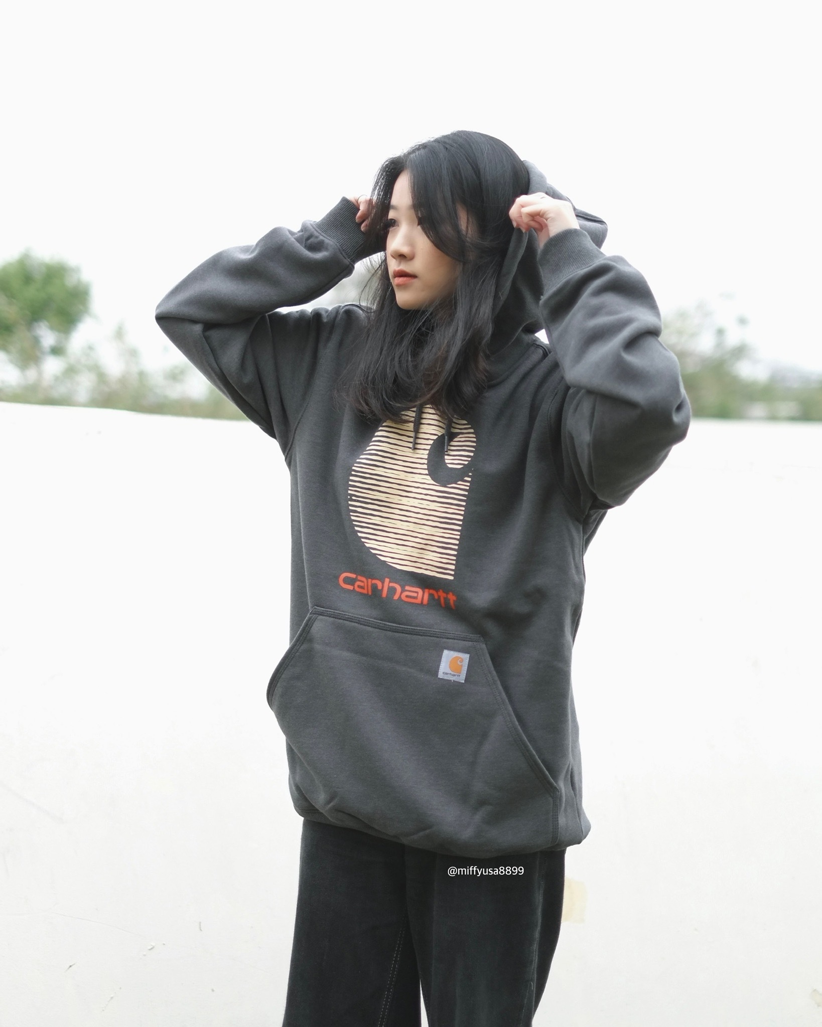 💡special price💡 Carhartt Rain Defender Loose Fit Midweight C Logo  Graphic Sweatshirt 帽T 男版【105431】 – MiffyUSA米菲美國