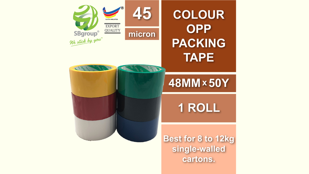 What is the color that best represents you? [An introduction of SB Tape's Colour OPP Packing Tape]