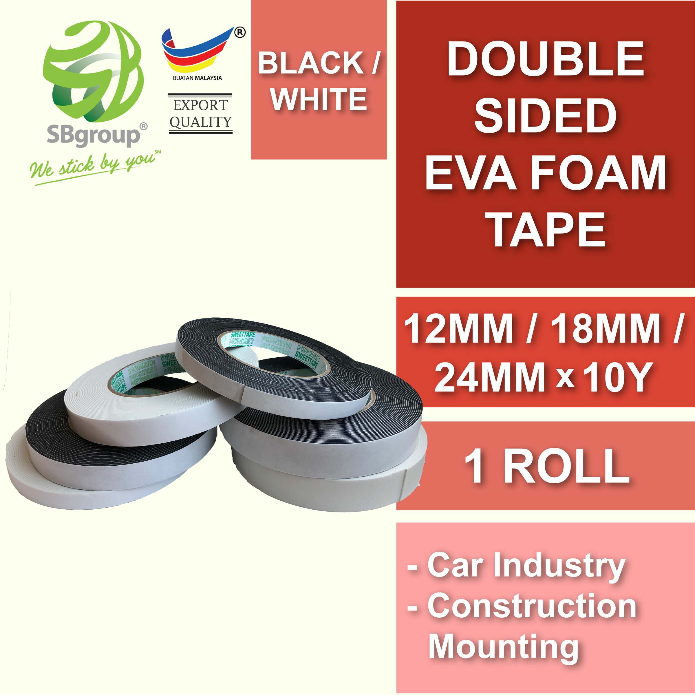 10 Yards Double Sided Eva Foam Tape Sb Tape Group Sdn Bhd A