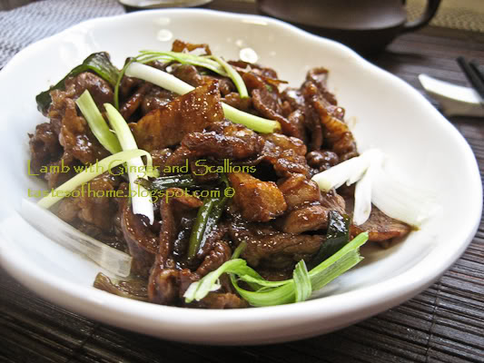 ginger scallion lamb