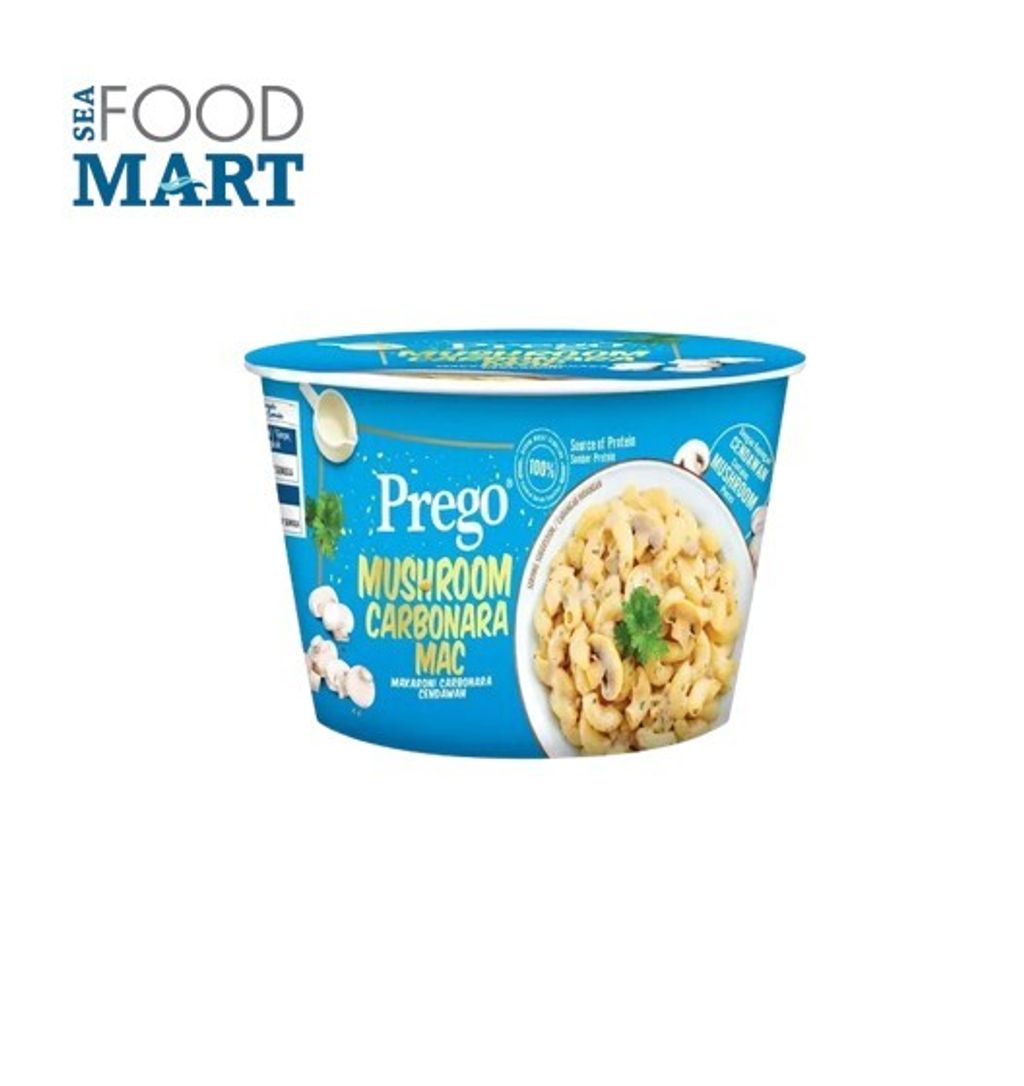 PREGO BOWL MUSHROOM CARBONARA MAC INSTANT PASTA 71gm