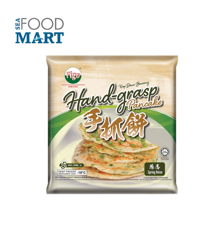 FIGO Hand-grasp PANCAKE - ONION (葱香手抓餅) 600gm  5's