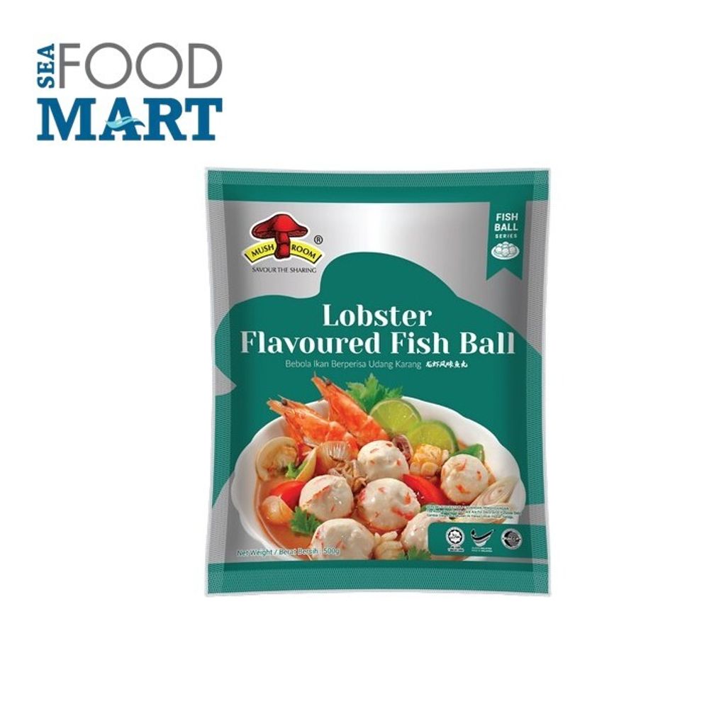 LOBSTER FLAVOURED FISH BALL 500GM