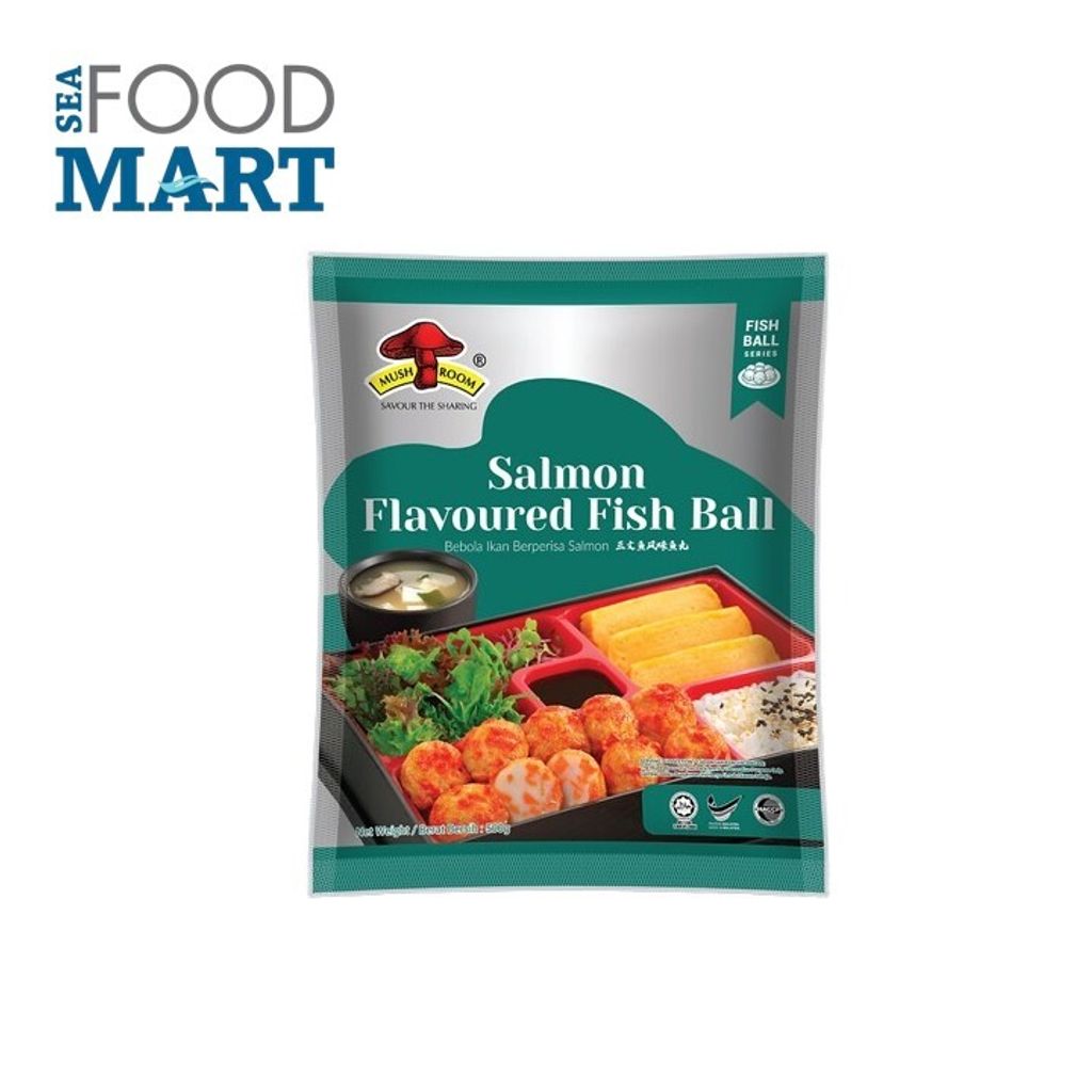SALMON FLAVOURED FISH BALL 500GM