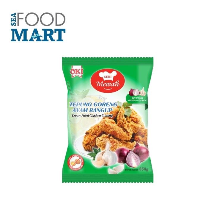 Seri Mewah CRISPY FRIED CHICKEN FLOUR - ONION & GARLIC (GREEN) 850gm