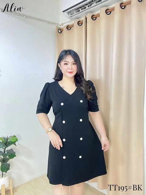 PLUS SIZE CHEONGSAM [CHINESE STYLE FLORAL LACE DRESS ] #FT02BK #中 