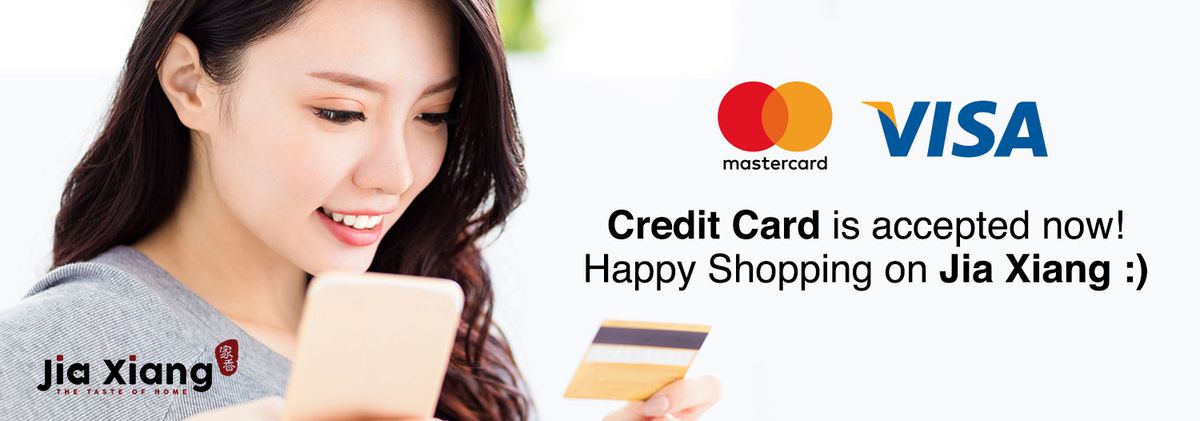 Credit Card is accepted now! 信用卡付款已开通