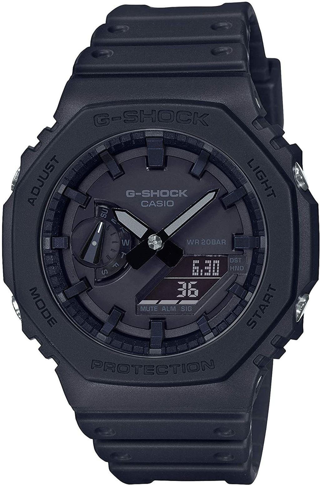 Casio G-shock Original Full Black *TMJ* GA2100-1A1 / GA2100 â L U M I T I M E