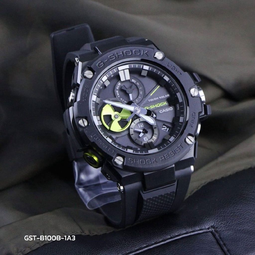 Original G-shock Steel Bluetooth & Tough Solar GST-B100B-1A3