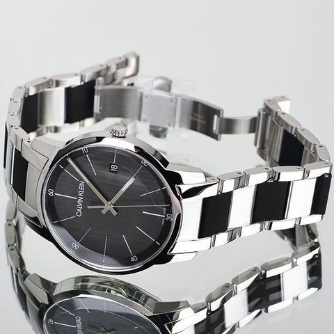 Calvin Klein Swiss Made City Extension Quartz Black Dial Men's Watch  K2G2G1B1 – L U M I T I M E