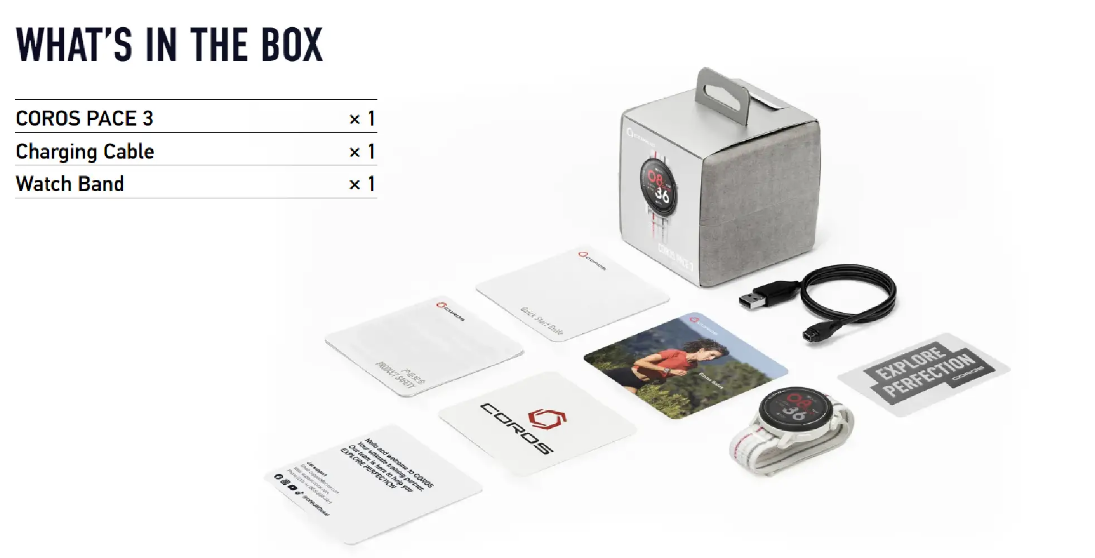 COROS WHATS IN THE BOX