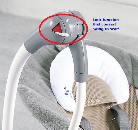 Ingenuity Dreamcomfort Convertme Swing 2 Seat Portable