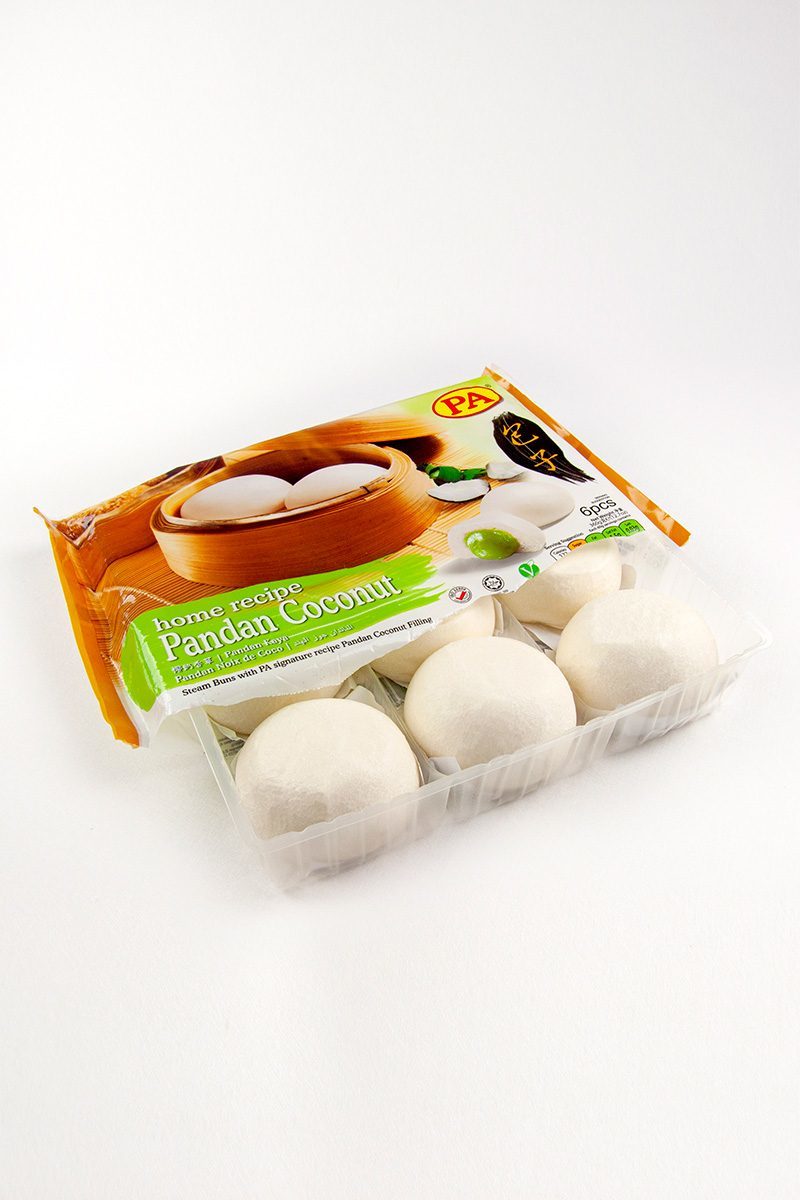 Products-steamed-bun-pandan-coconut-product-with-packaging