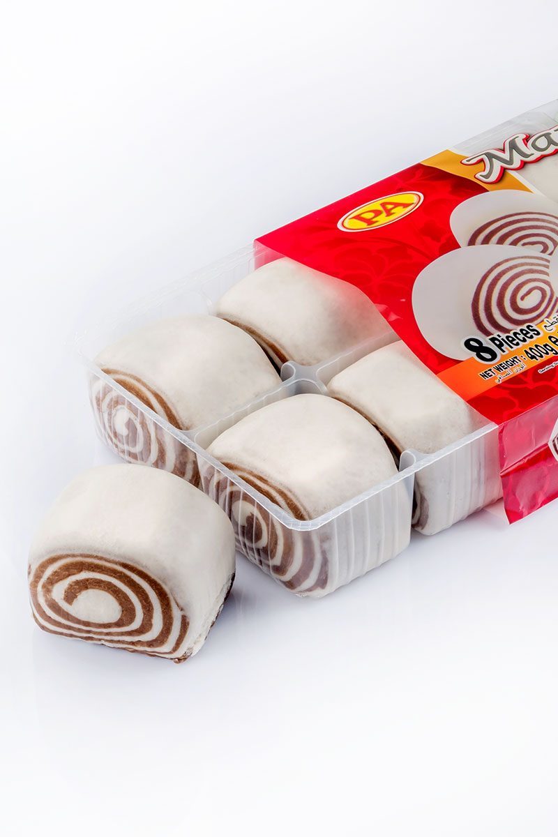 Products-steamed-bun-chocolate-mantou-product-with-packaging