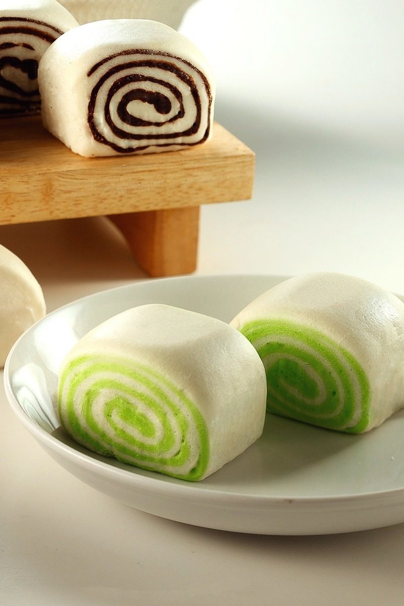 Products-steamed-bun-pandan-mantou-product-Presentation