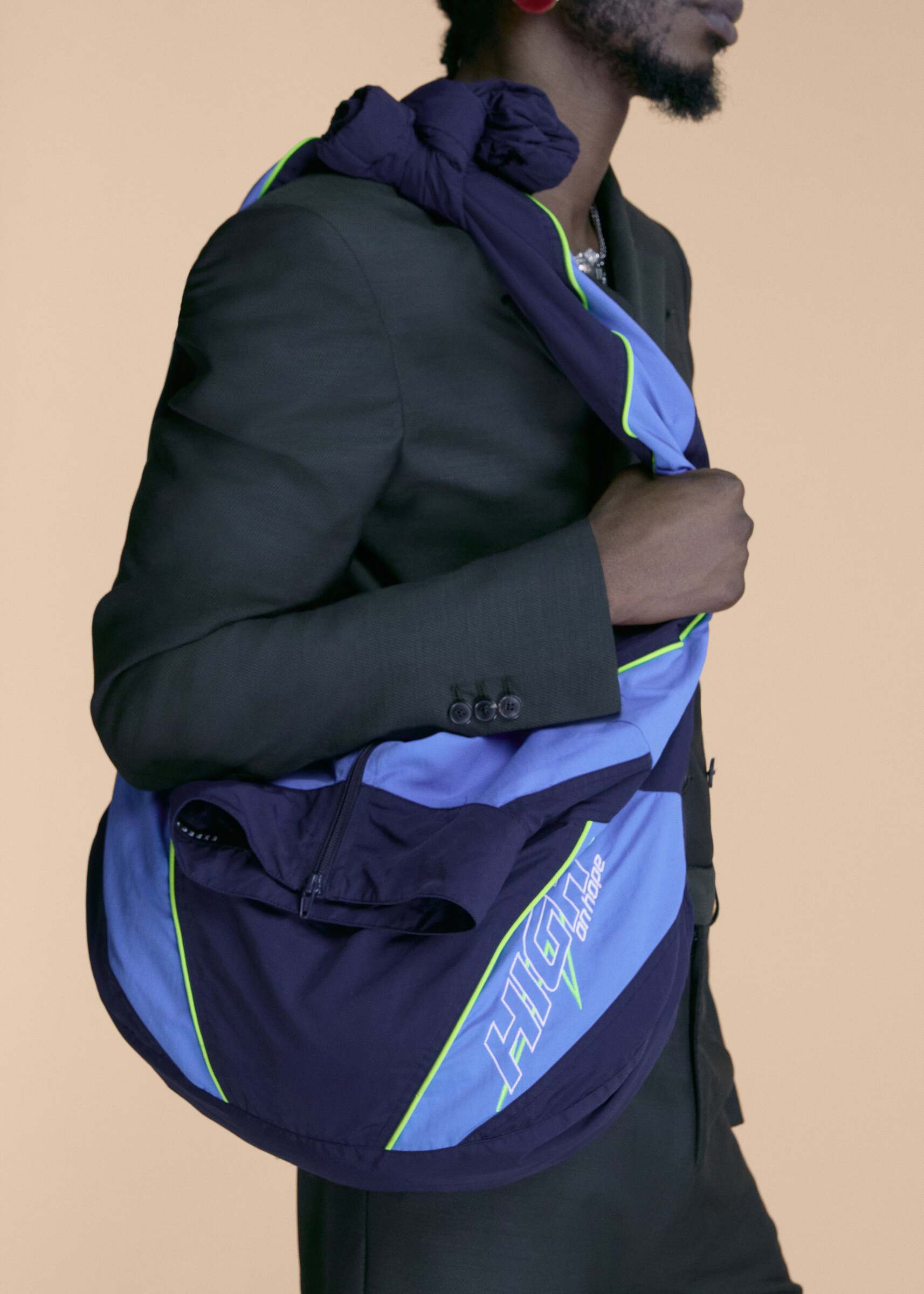 MARTINE ROSE TRACK JACKET TOTE BAG