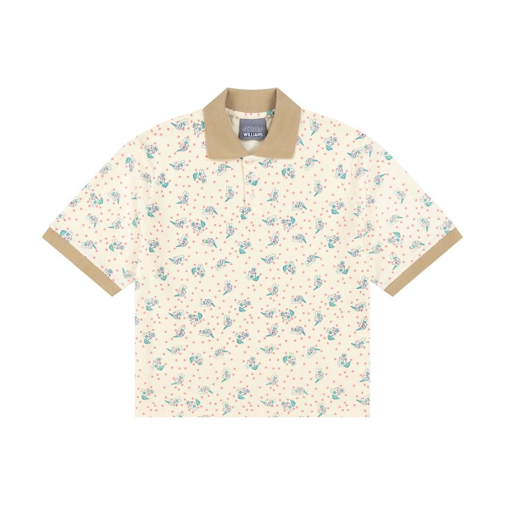 【関税込み】Ashley Williams イエロー Bunny ポロシャツ Ashley Williams BUNNY POLO SHIRT – TRENDS