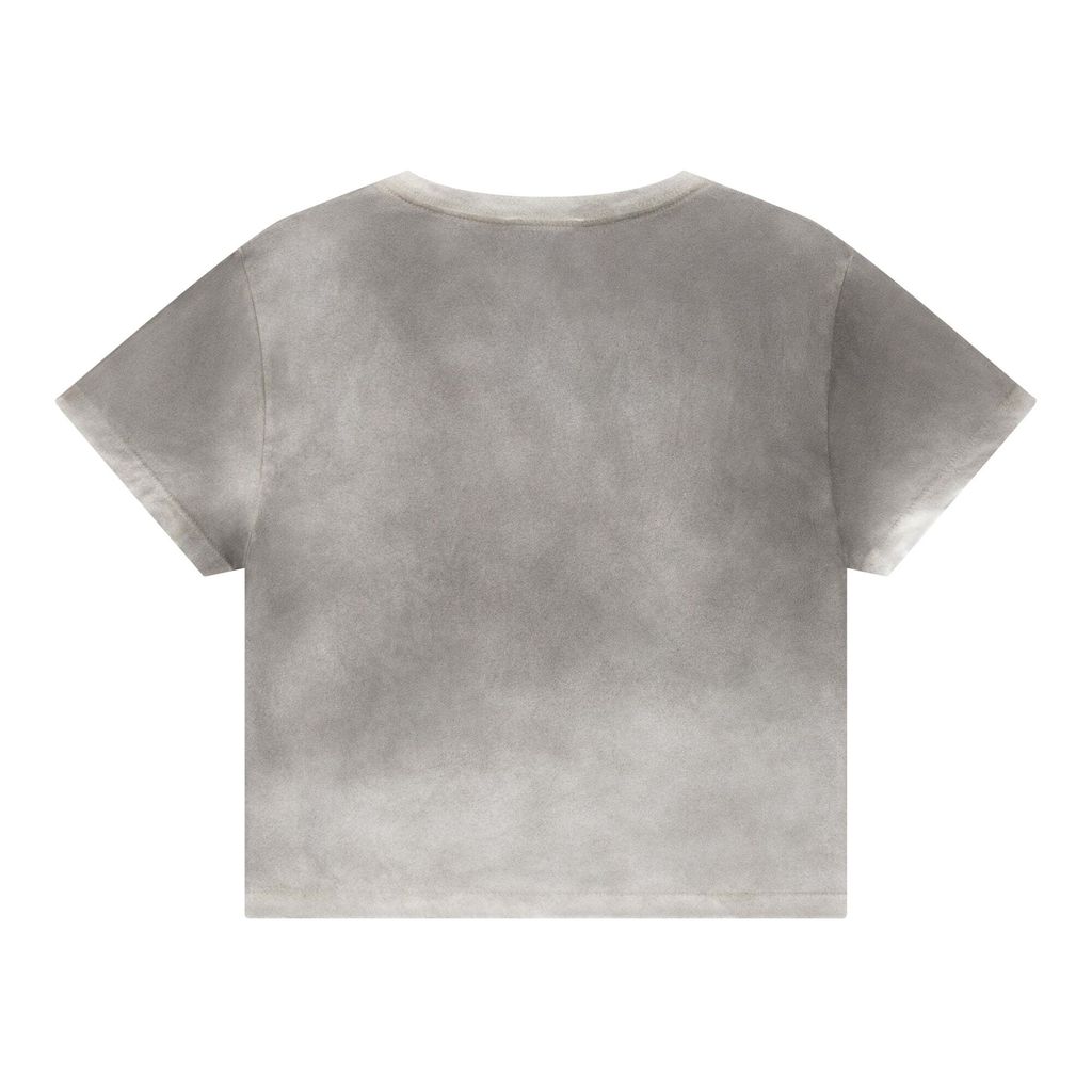 【Ashley williams】WASHED GREY HAPPY CROPPED T-SHIRT 送関込 Ashley Williams HAPPY CROPPED T-SHIRT – TRENDS
