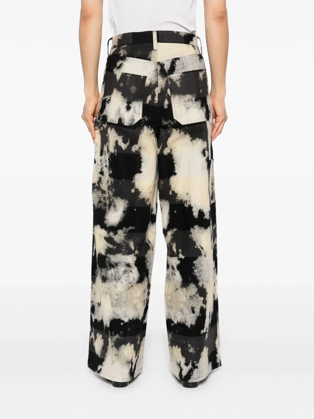 MASU BLEACHED PLAID PAINTER PANTS – TRENDS