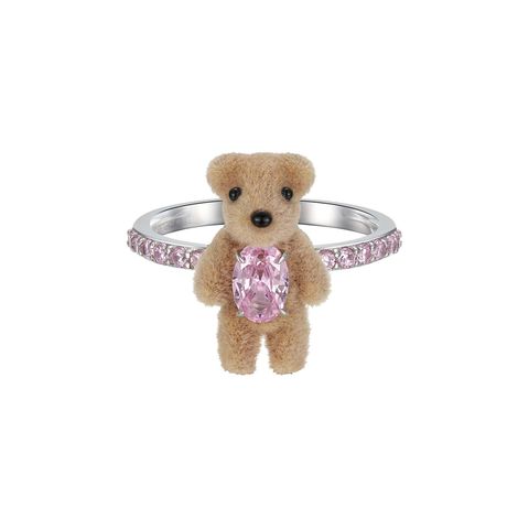 yvmin イヴミン Furry Bear Earring Pink Paradise / Furry Bear Earring – YVMIN