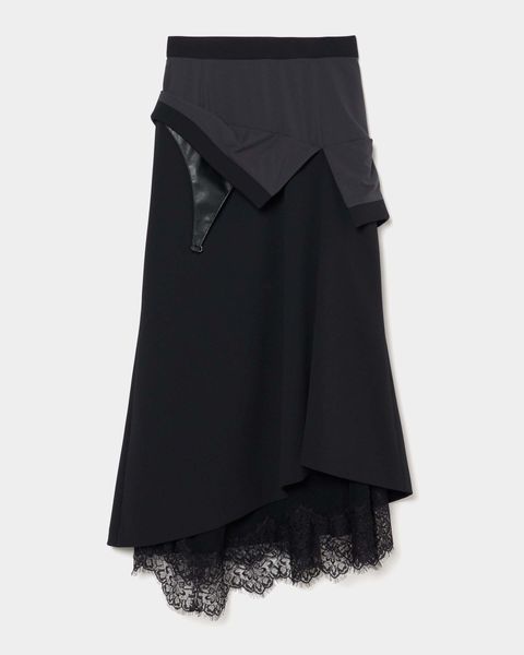スカート tanaka daisuke White pearl skirt Black First time held! Collection brand <Tanaka Daisuke> pop-up