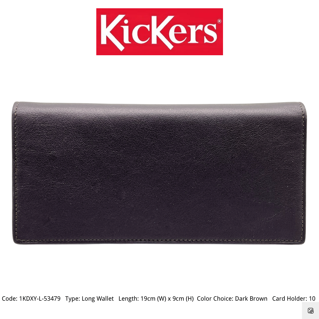 KICKERS Brand Men's Genuine Leather Long Wallet ( 1KDXY-L-53479 ) – BILLY JEANS CONCEPT SHOP KICKERS Brand Men's Genuine Leather Long Wallet ( 1KDXY-L-53479 ) – BILLY JEANS CONCEPT SHOP