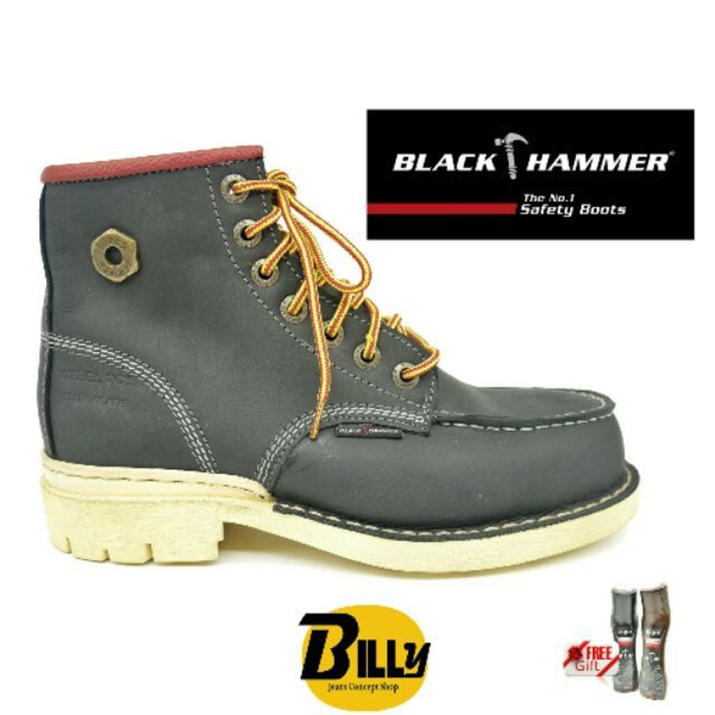 BLACK HAMMER BH4751 Mid Cut with Lace Safety Shoes – BILLY JEANS CONCEPT  SHOP