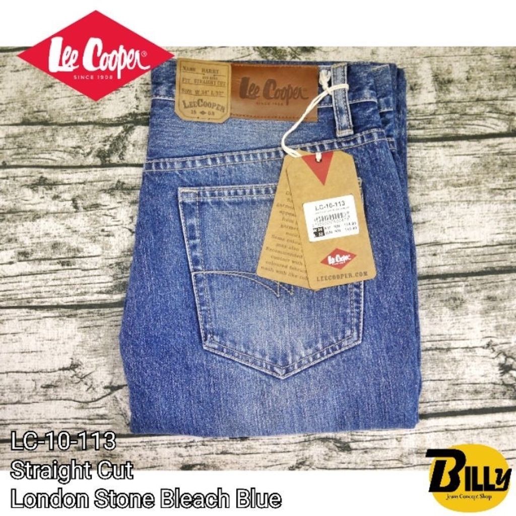 LEE COOPER Brand Men Straight Cut London Stone Bleach Blue Jeans  (LC-10-113) – BILLY JEANS CONCEPT SHOP