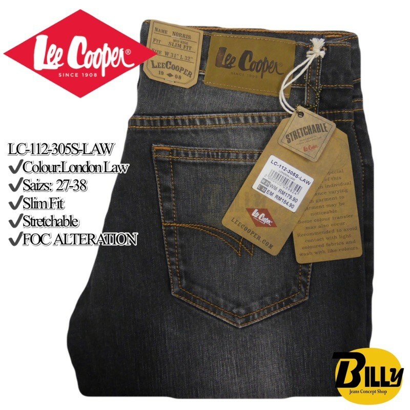 LEE COOPER Brand Men Slim Fit Stretchable Jeans LC 112 305S BILLY JEANS CONCEPT SHOP