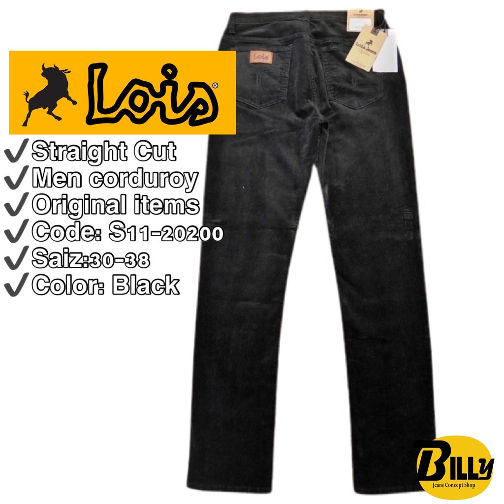 LOIS Brand S11 Straight Cut Corduroy Jeans (S11-20200-LBR) – BILLY JEANS  CONCEPT SHOP