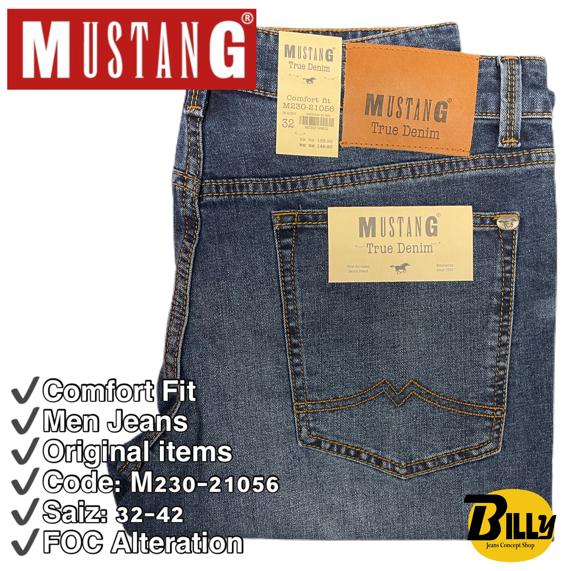 MUSTANG Brand M230 Comfort Fits Men Jeans(M230-21056) – BILLY JEANS CONCEPT  SHOP