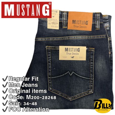 MUSTANG Brand M200 Regular Fits Men Jeans (M200-28268) – BILLY JEANS  CONCEPT SHOP