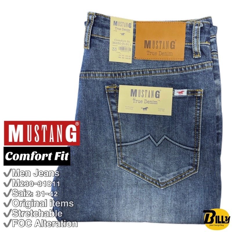 MUSTANG Brand Men Comfort Fit (Straight 