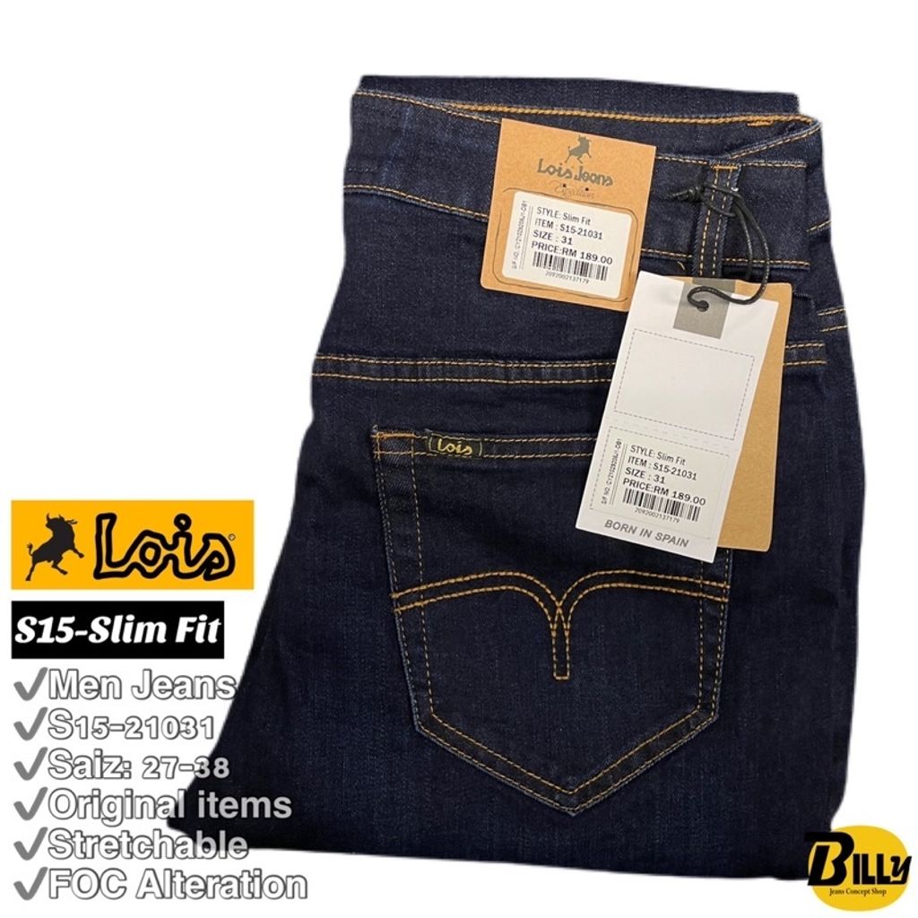 LOIS Brand Men Slim Fit Stretchable Jeans(S15-21031) – BILLY JEANS CONCEPT  SHOP