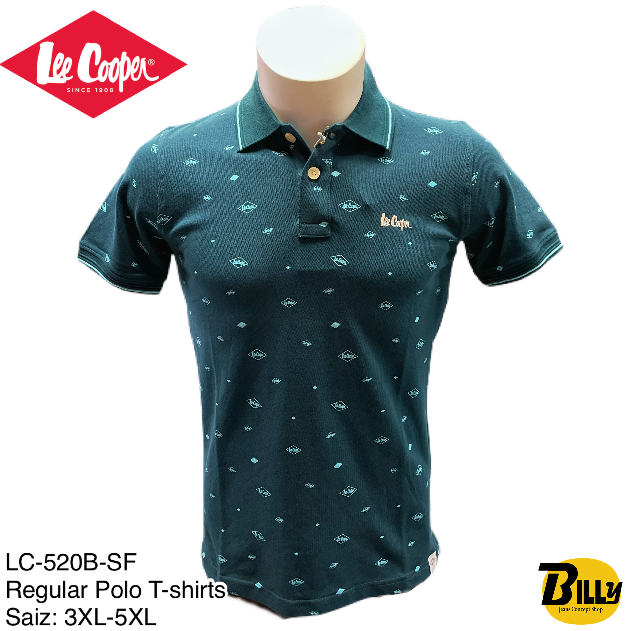 LEE COOPER Brand Men's Regular Fit Polo T-shirts (LC-520B-SF) – BILLY JEANS  CONCEPT SHOP