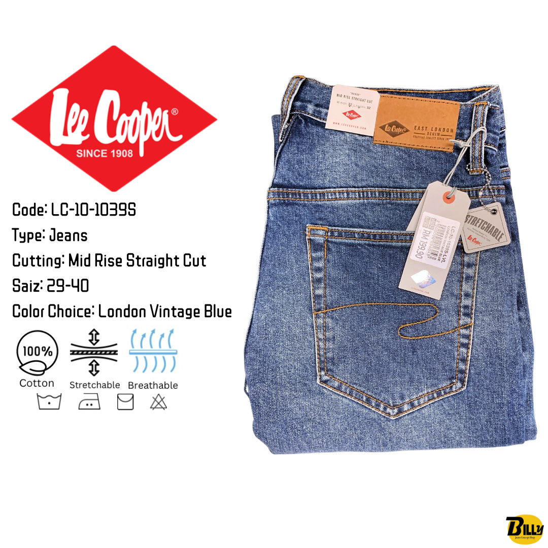 Buy LEE COOPER Mens Straight Fit Heavy Wash Jeans | Shoppers Stop
