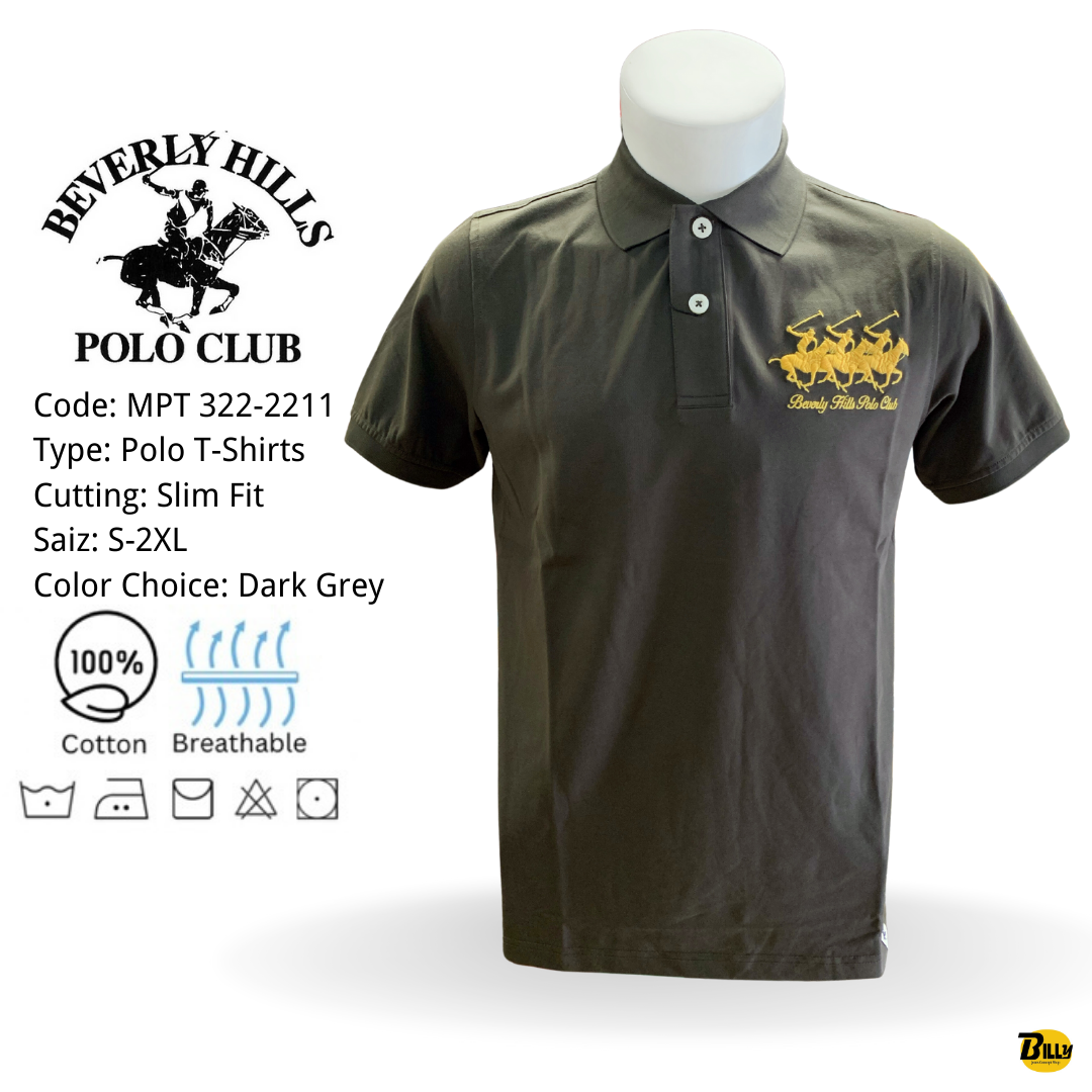 BEVERLY HILLS POLO CLUB Brand Men's Slim Fit Short Sleeve Polo T-shirts  (MPT-312-2211 ) – BILLY JEANS CONCEPT SHOP