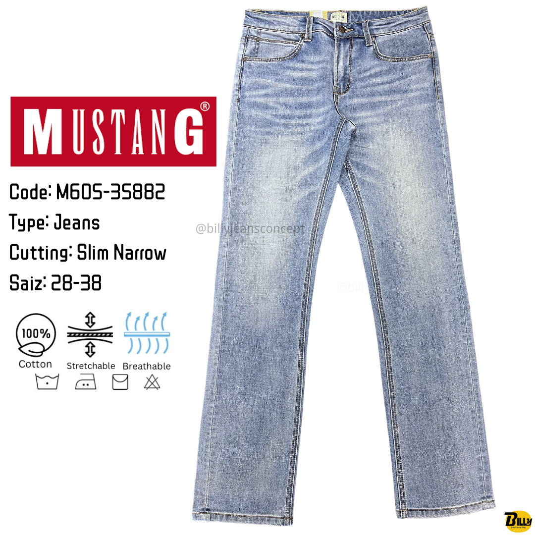 MUSTANG Brand Men's Slim Narrow Stretchable Jeans ( M605-35882 ) – BILLY  JEANS CONCEPT SHOP